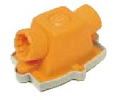 合成樹脂製可とう電線管 デッキプレート用両口エンド（台座付き） ワンタッチ式