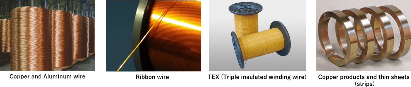 Copper and Aluminum wire, Ribbon wire, TEX (Triple insulated winding wire), Copper products and thin sheets (strips)