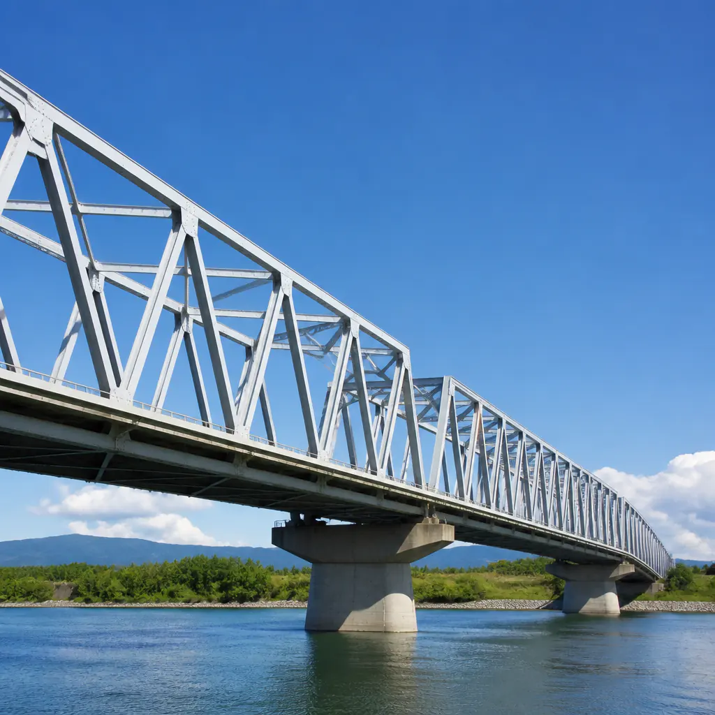 鋼のトラス橋