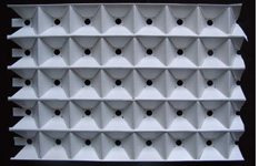 photo of Example processing: reversed pyramid forming for LED