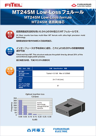 MTフェルール/MT24SM Low-Lossフェルール | 製品カタログ | 製品情報